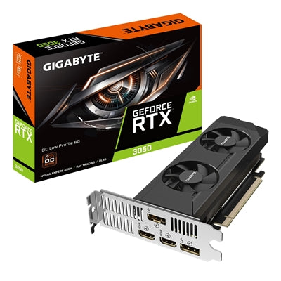 Gigabyte RTX 3050 Low Profile 6GB GDDR6 Graphics Card 181mm Gigabyte RTX 3050 Low Profile 6GB GDDR6 Graphics Card 181mm